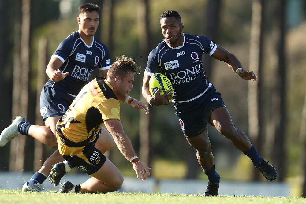 Filipo Daugunu on the attack for Queensland Country against the Western Force. Photo: Getty Images