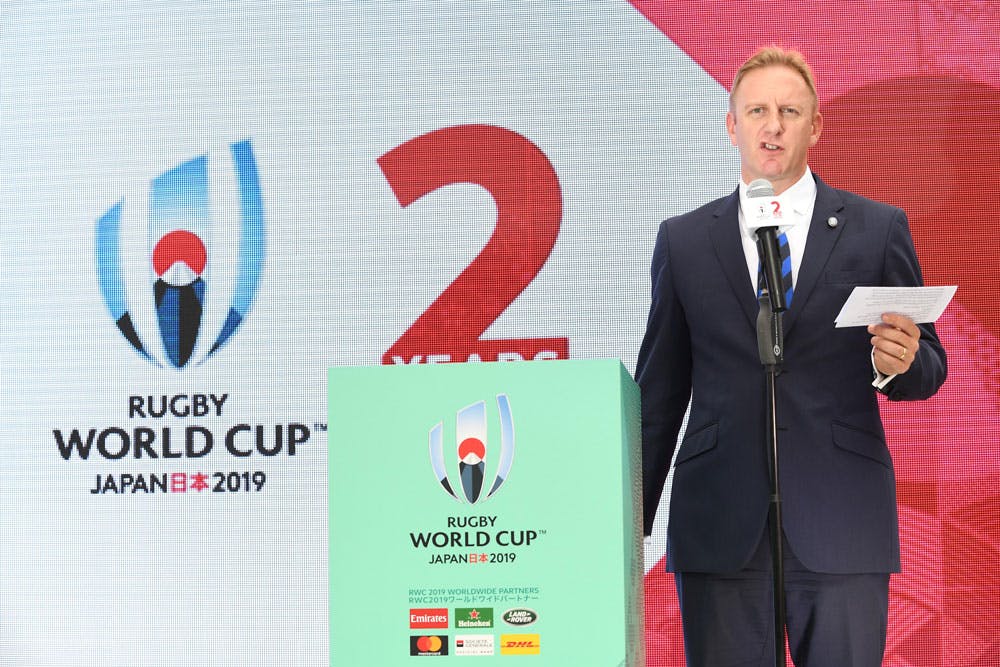 Rugby World Cup boss Alan Gilpin says Australia would have a strong case for the 2027 men's World Cup. Photo: Getty Images