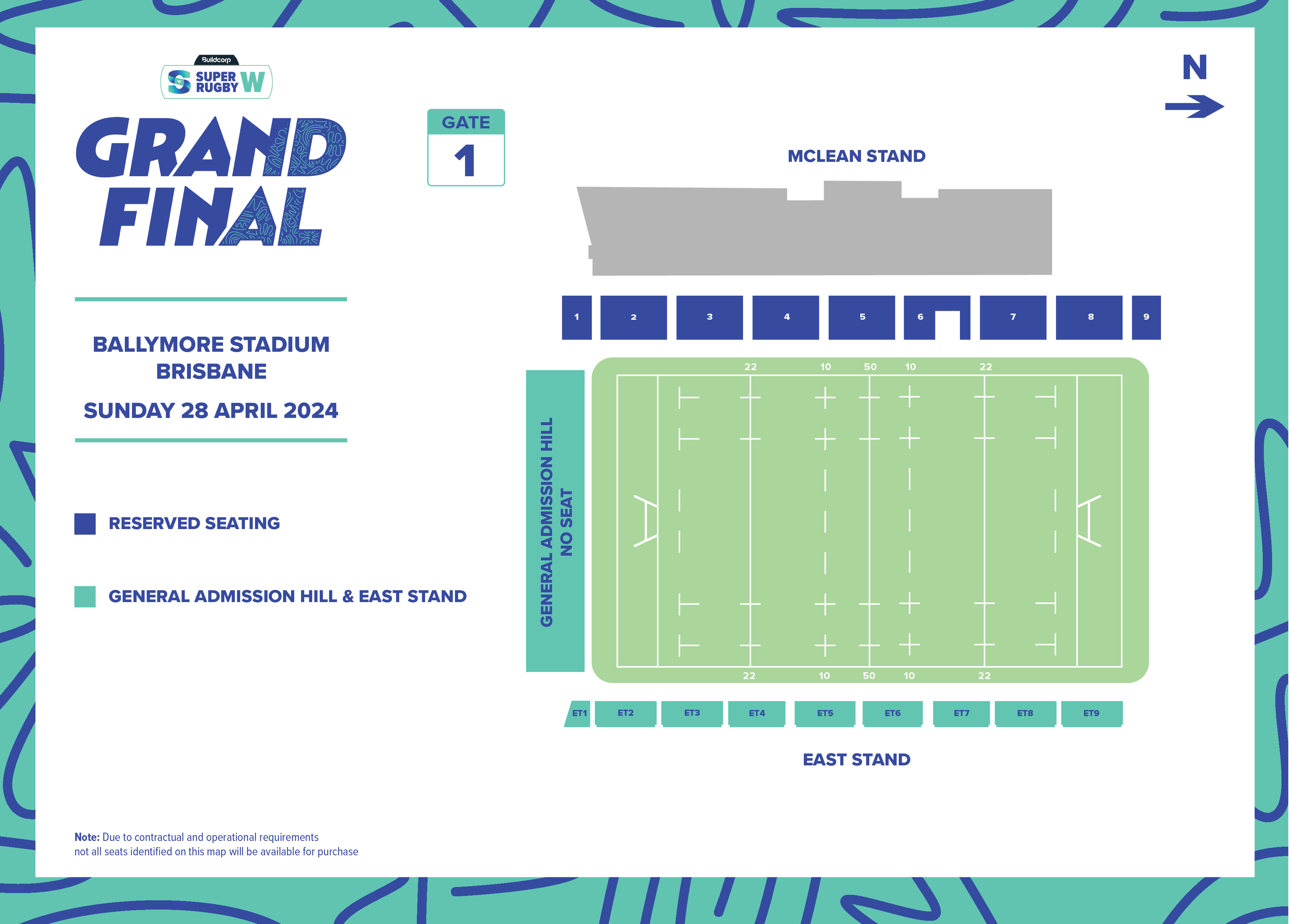 Super Rugby W Grand Final 2024 Ballymore Stadium Ticket Map