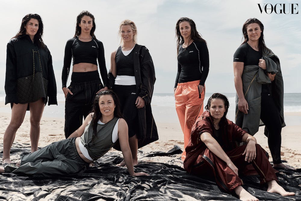 Vogue Australia February 2017,  Australian Womens Sevens team. Photography by Justin Ridler