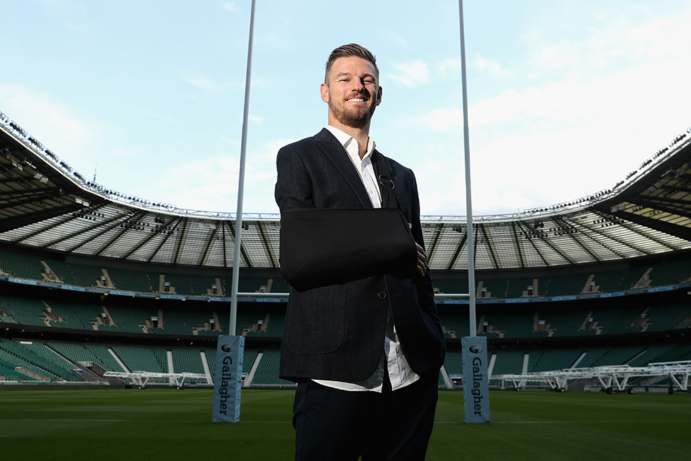Rob Horne at Twickenham ahead of his Testimonial match. Photo: Getty Images