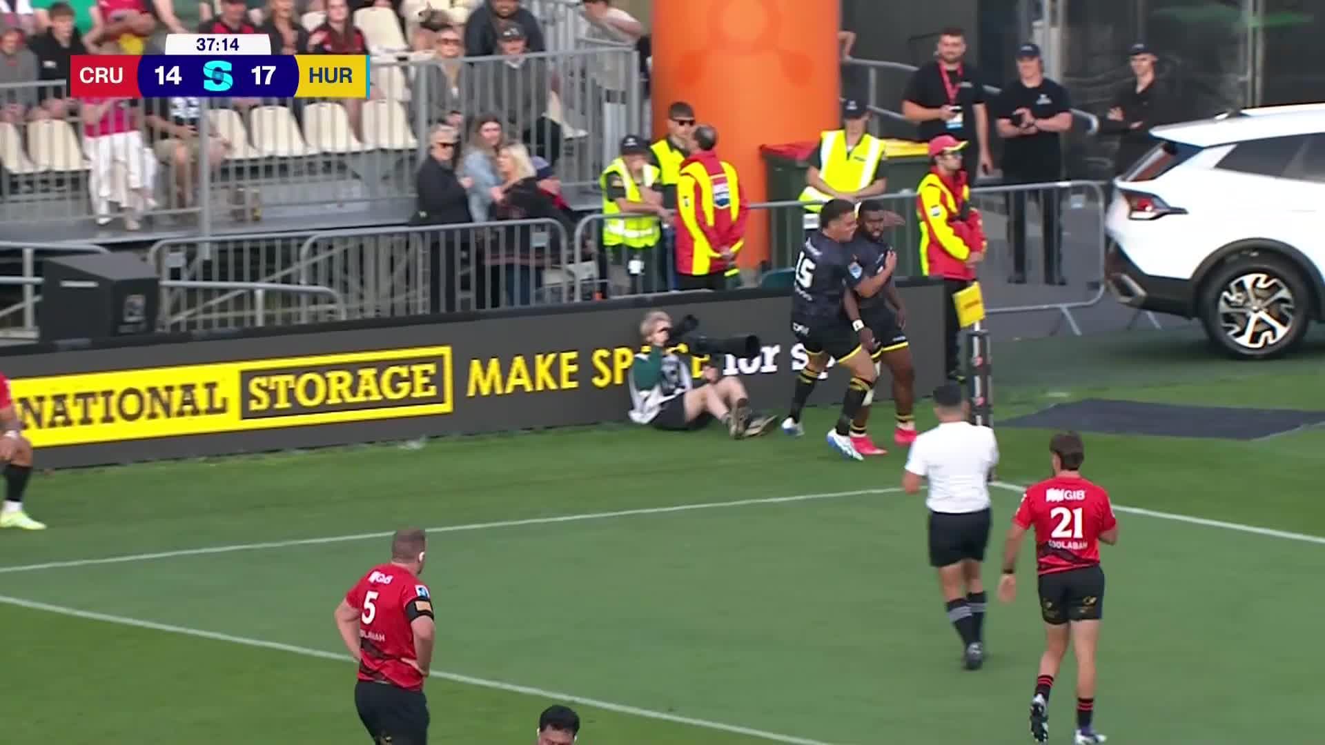 Kini Naholo Try v Crusaders | SRP 2025