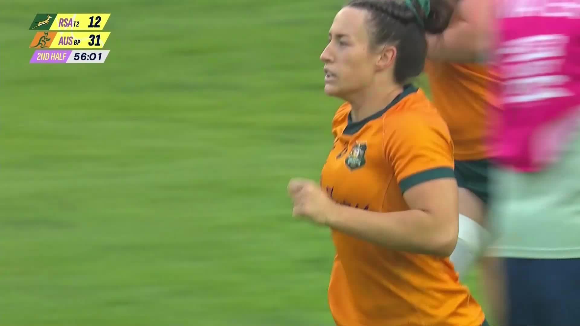 Maya Stewart's Long Tries v South Africa Women | Wallaroos 2024