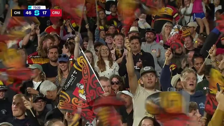 Quinn Tupaea Try v Crusaders | SRP 2025