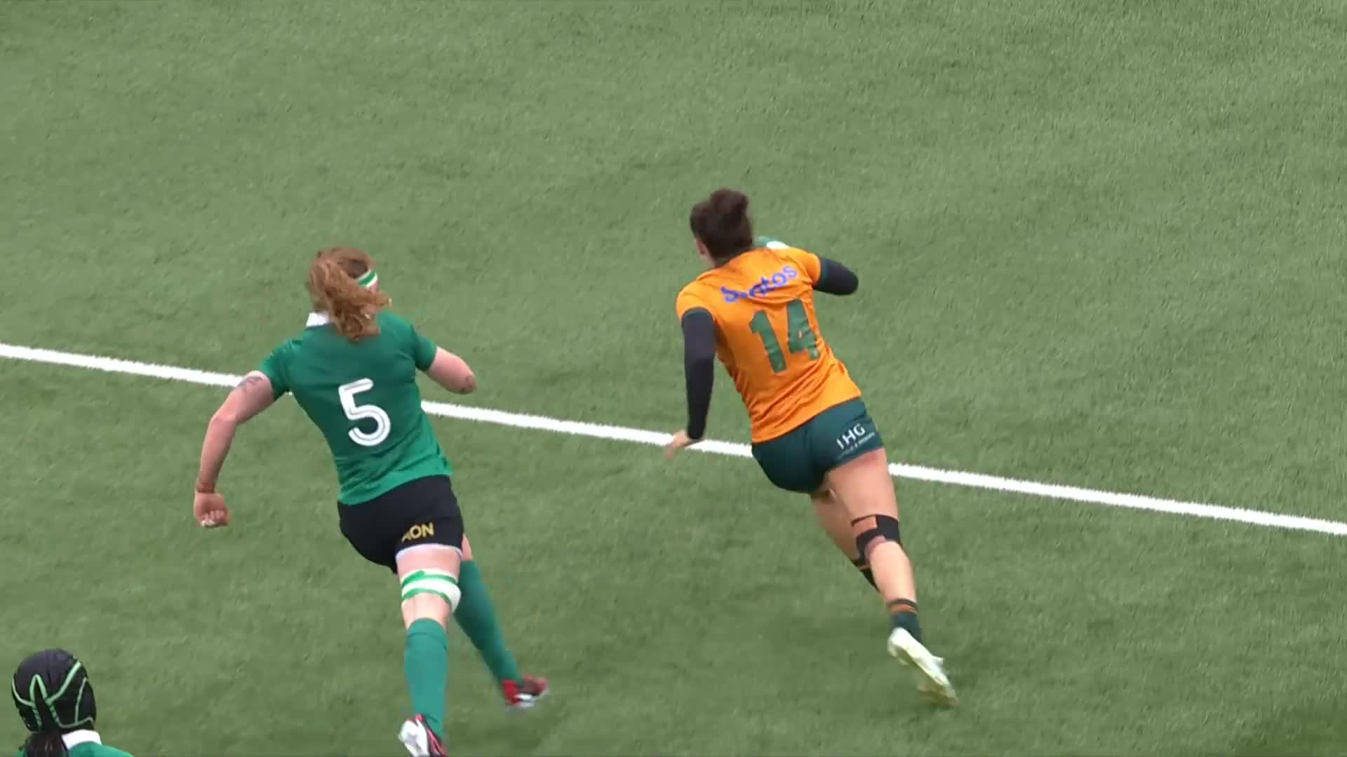 Maya Stewart's Highlights v Ireland Women | Wallaroos 2024