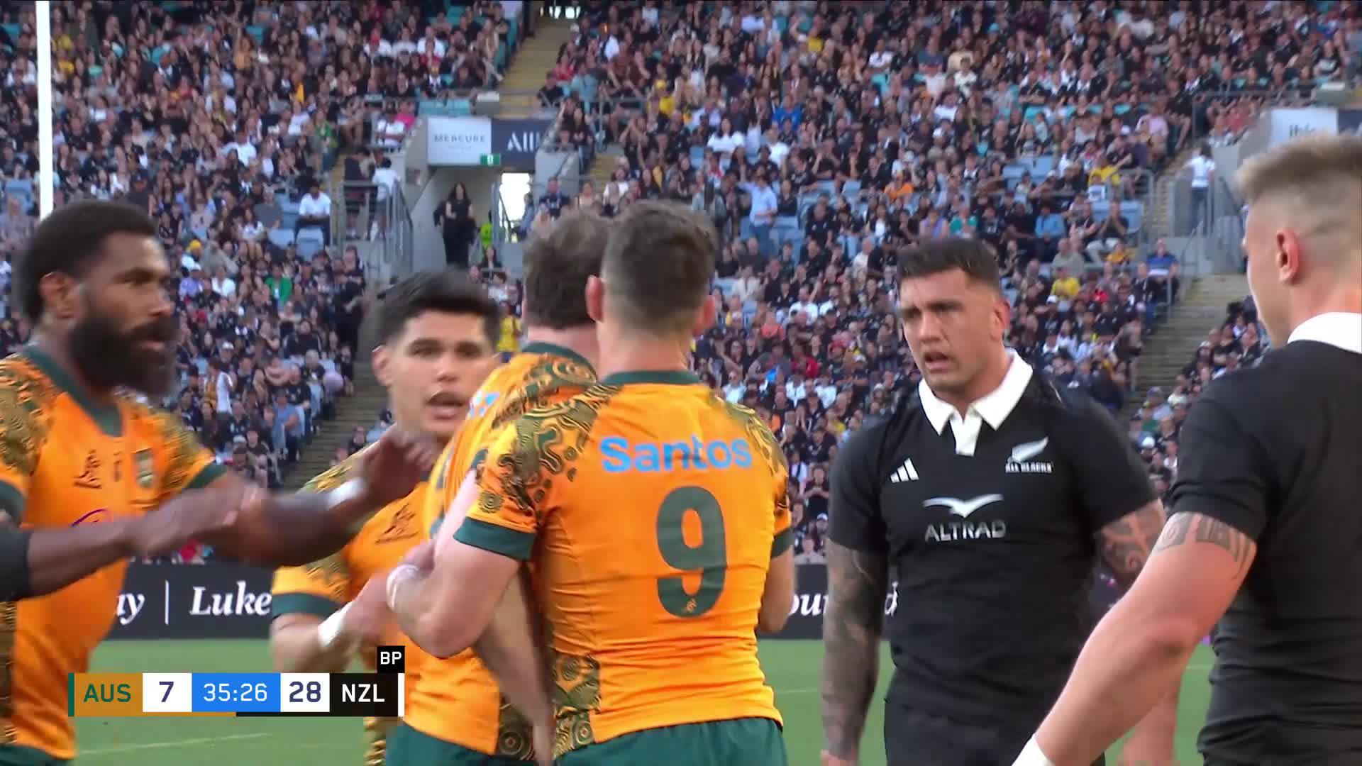 Matt Faessler's Try v New Zealand | Wallabies 2024