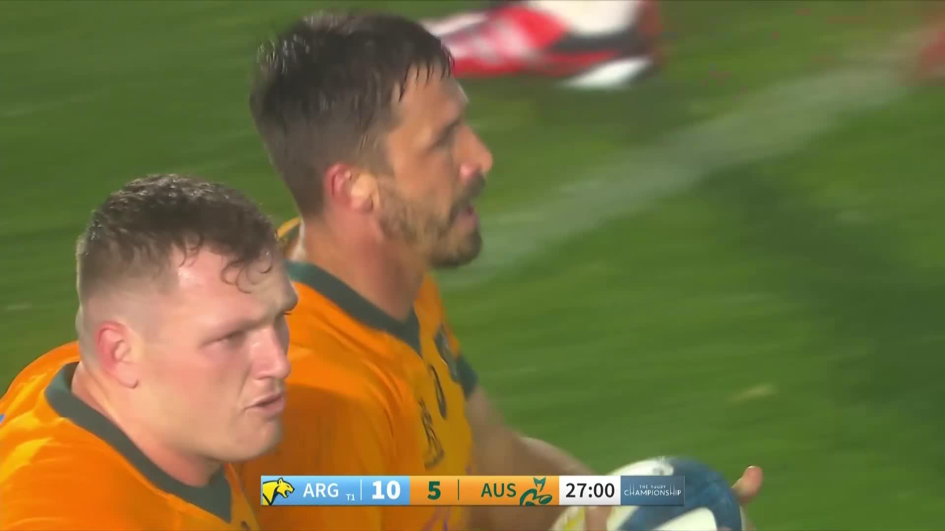 Jake Gordon's Try v Argentina | Wallabies 2024