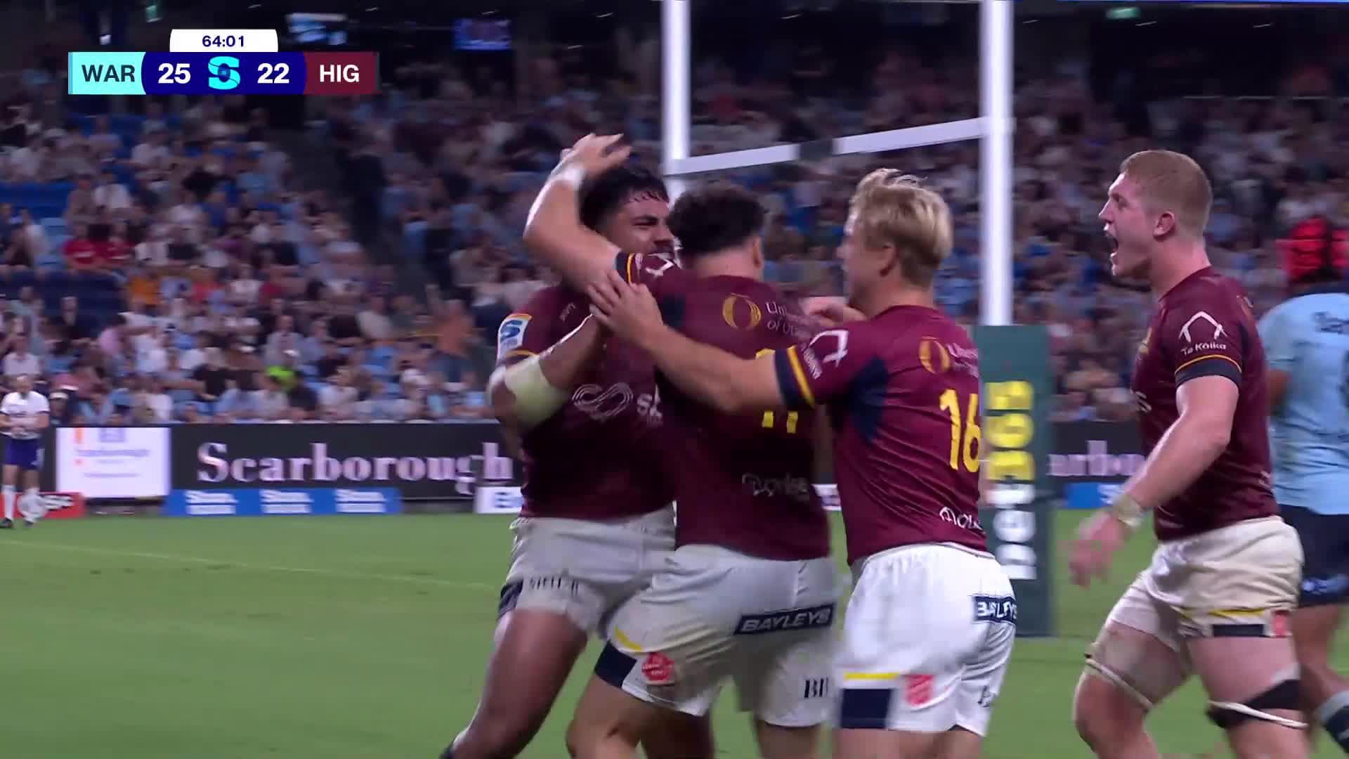 Caleb Tangitau Try v NSW Waratahs | SRP 2025