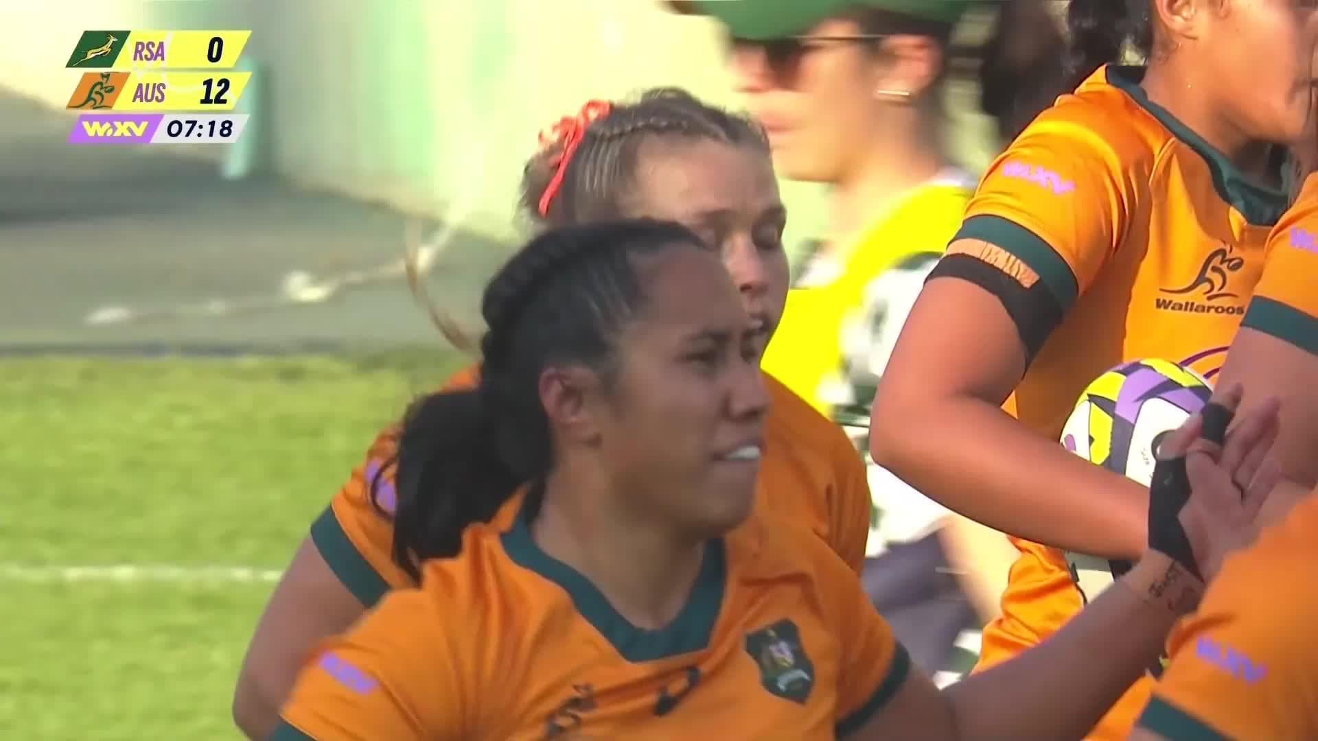 Georgina Friedrichs's Long Tries v South Africa Women | Wallaroos 2024