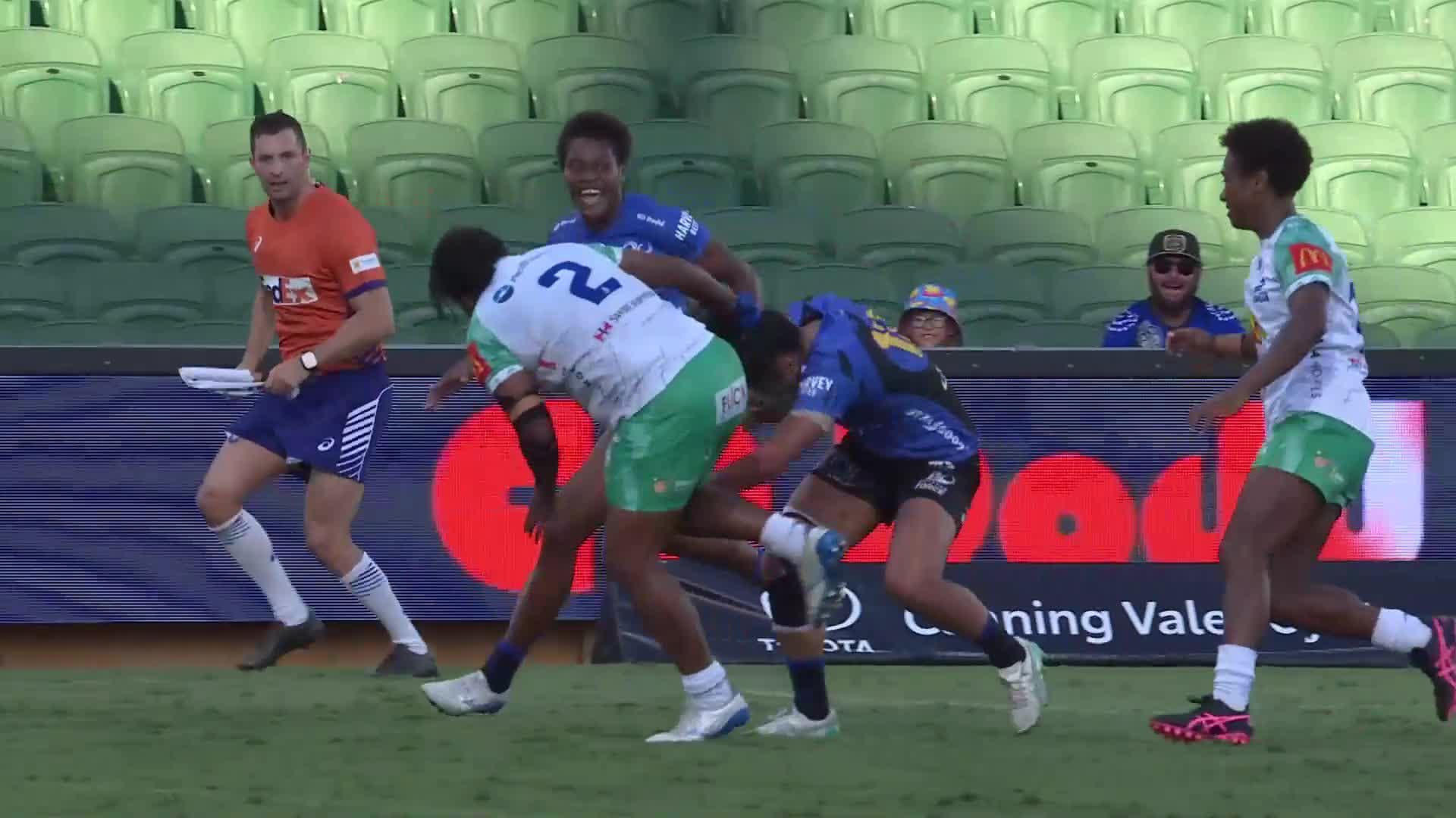 Trilleen Pomare's Try v Fijiana Drua | SRW 2025