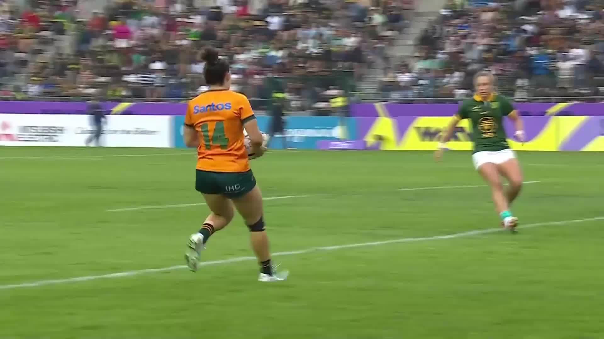 Maya Stewart with a Spectacular Try vs South Africa Women