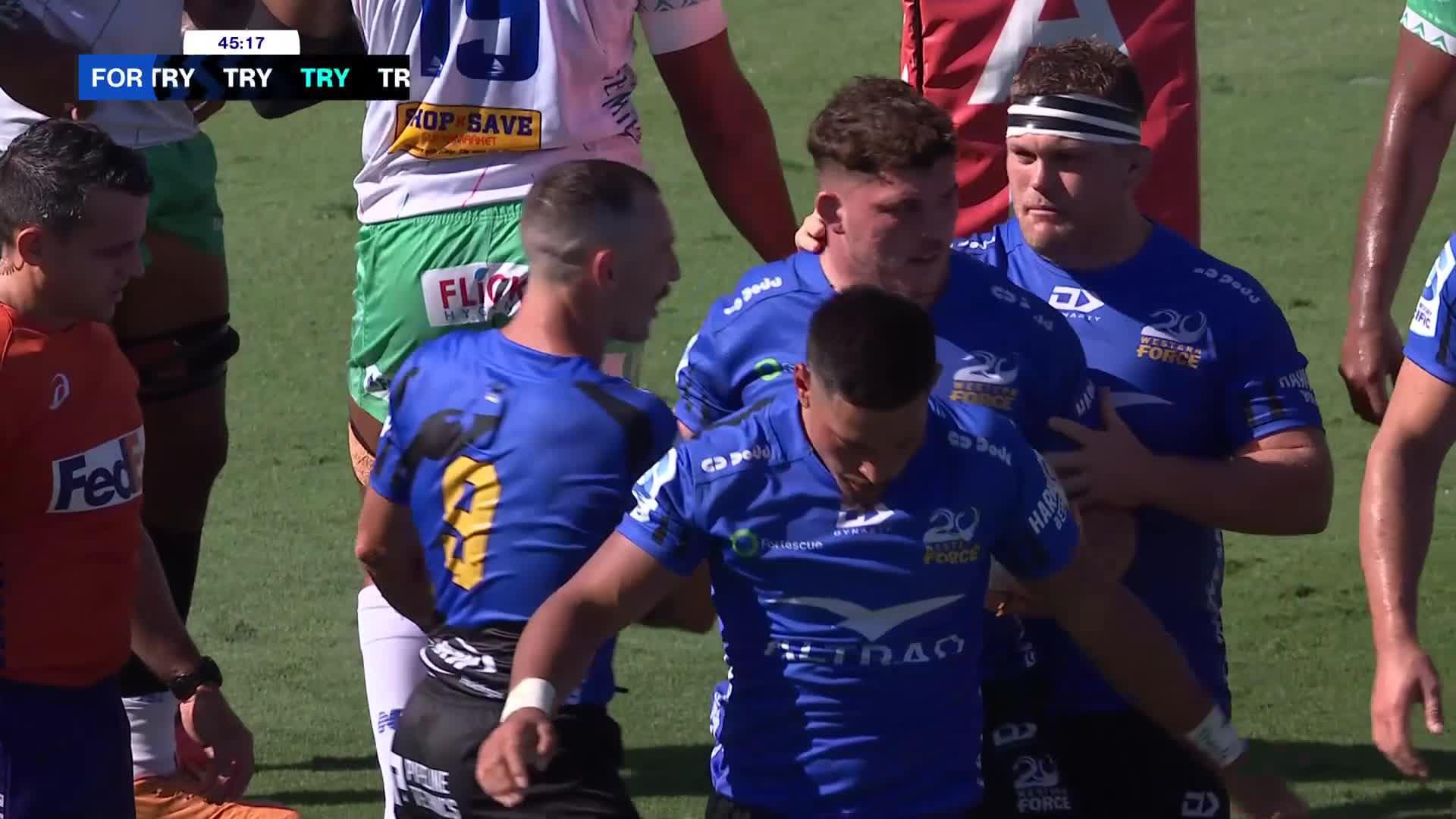 Carlo Tizzano Try v Fijian Drua | SRP 2025