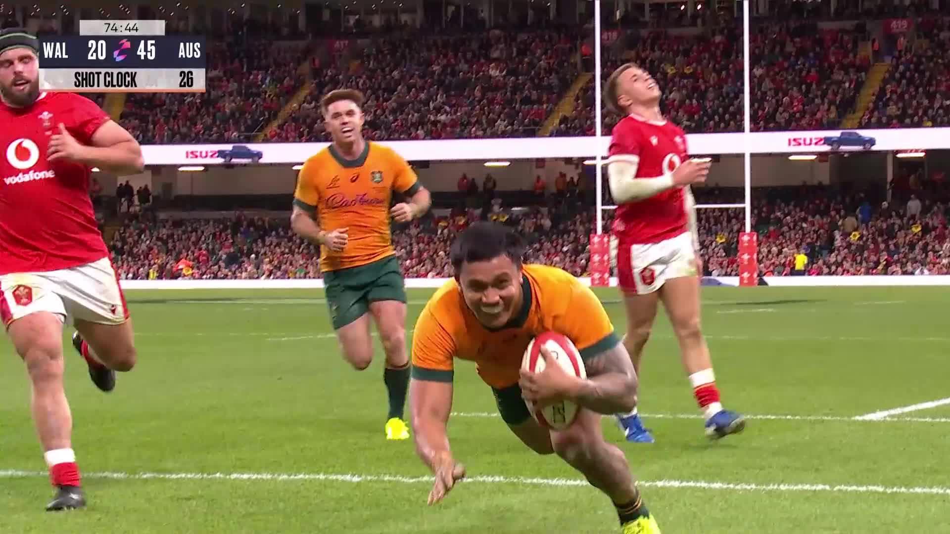 Noah Lolesio's performance v Wales | Wallabies 2024