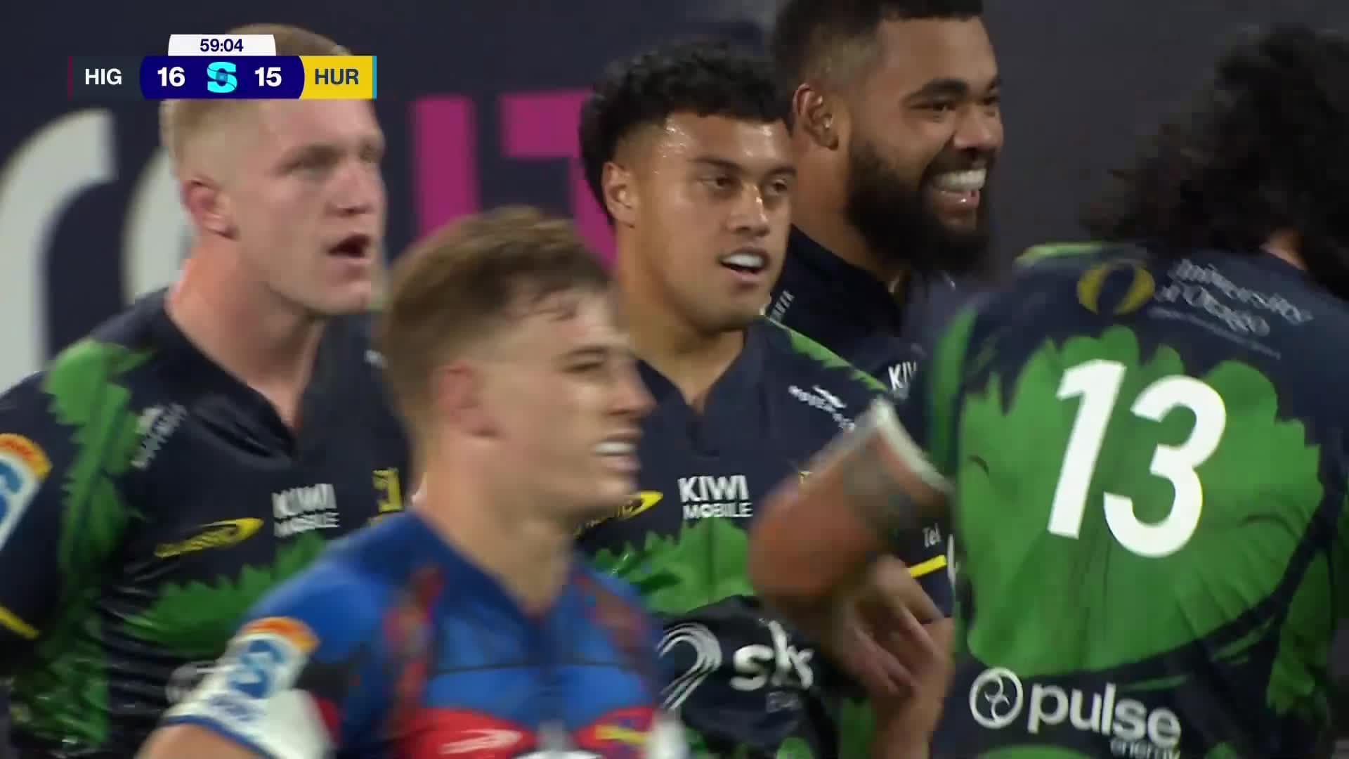 Ajay Faleafaga Try v Hurricanes | SRP 2025