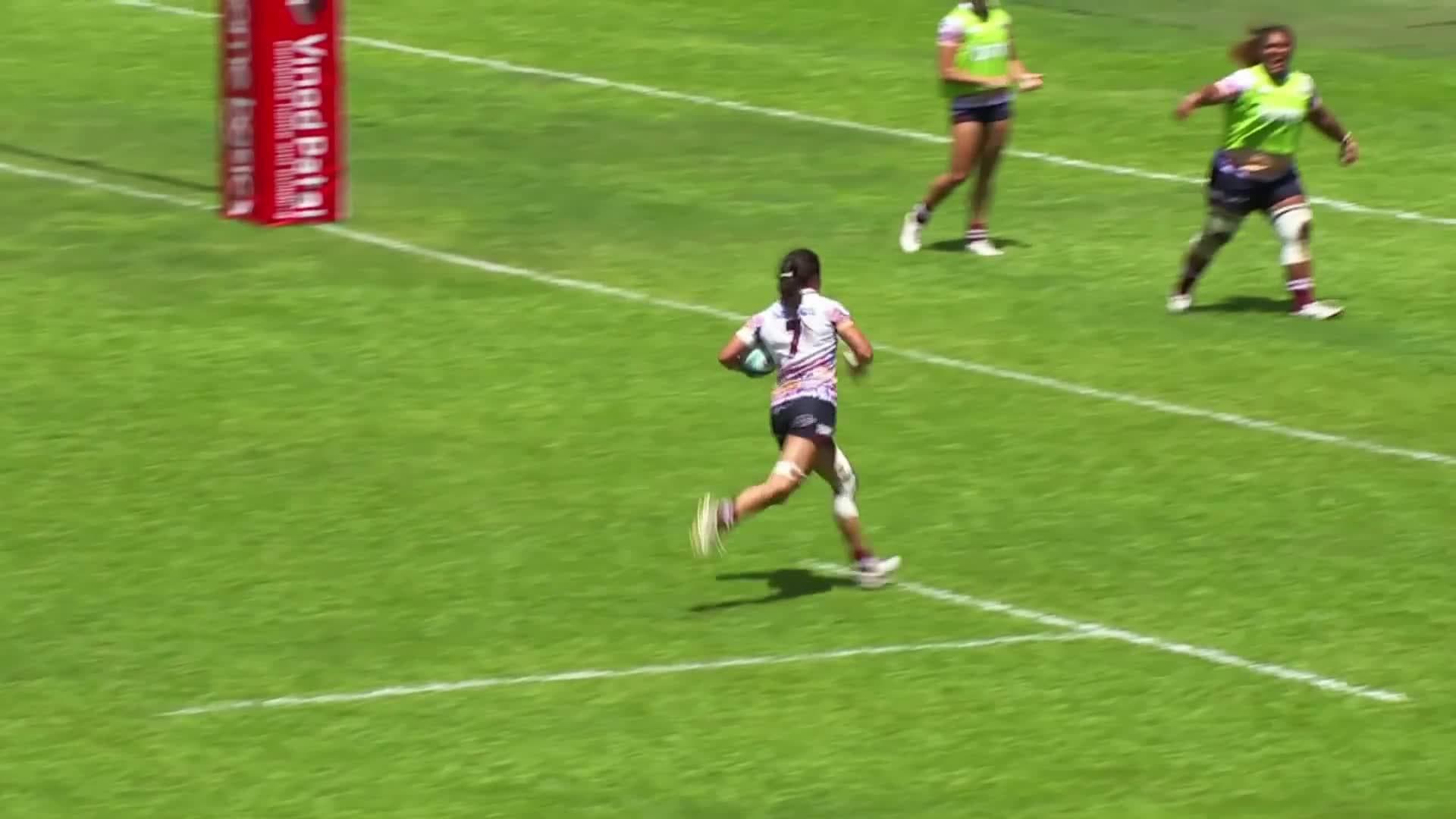 Carola Kreis's Try v Fijiana Drua | SRW 2025