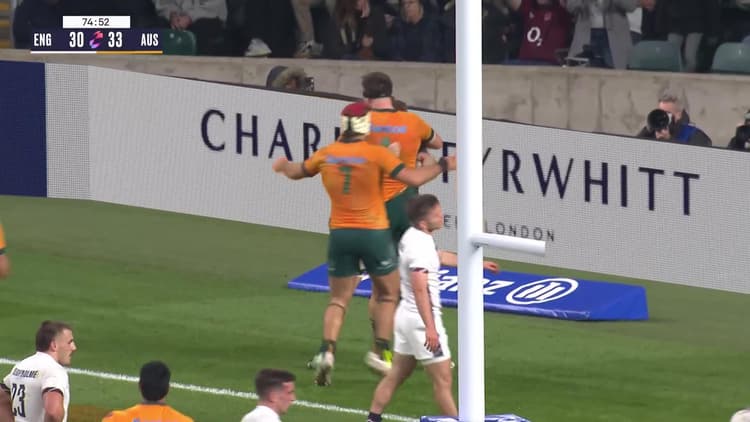 Andrew Kellaway's Try v England | Wallabies 2024