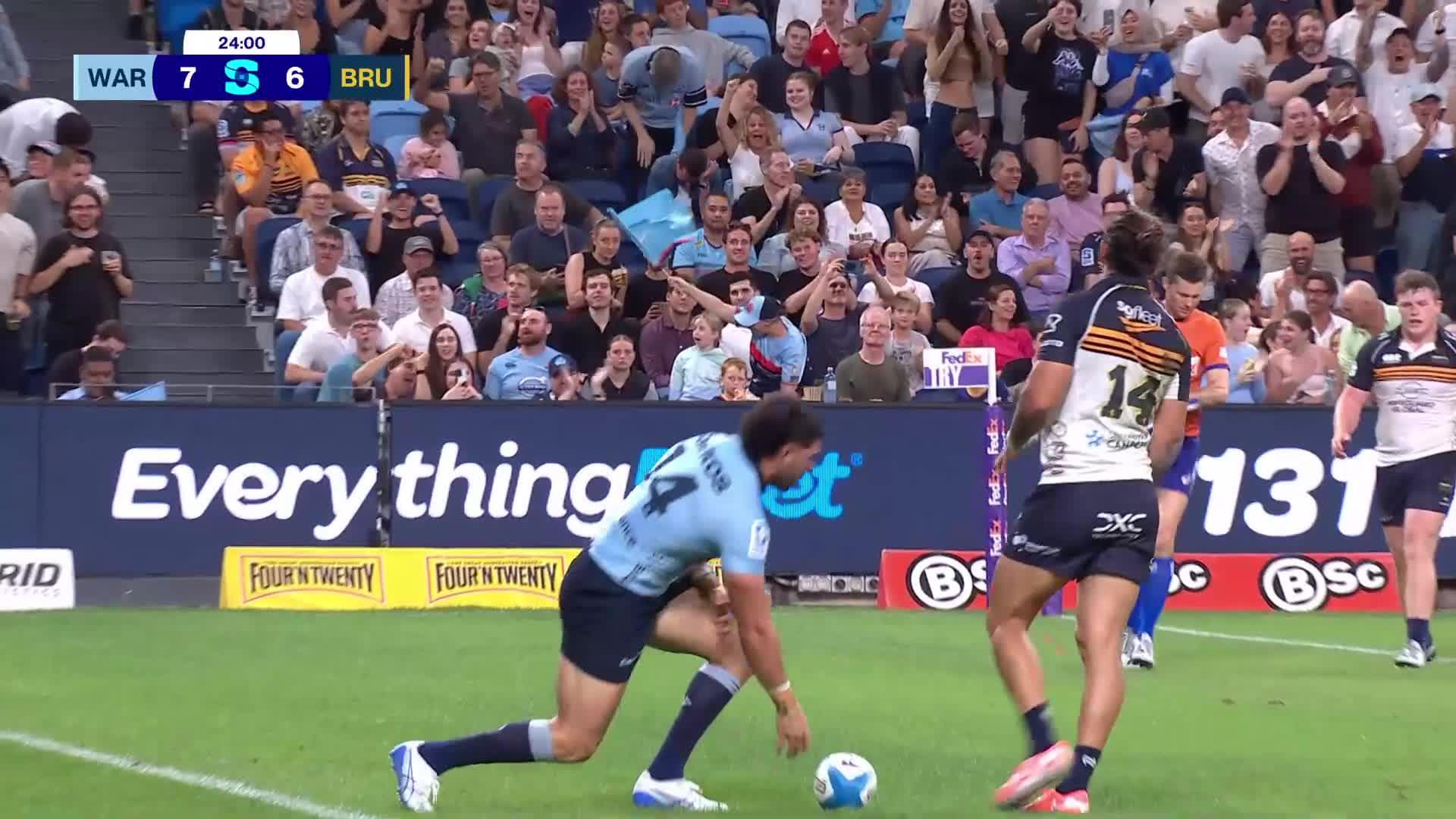 Triston Reilly Try v Brumbies | SRP 2025