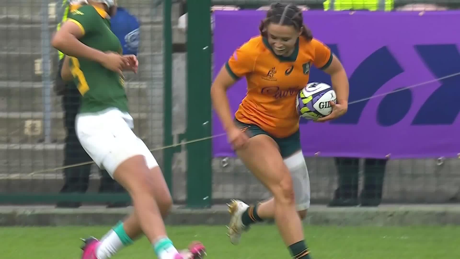 Desiree Miller with a Spectacular Try vs South Africa Women