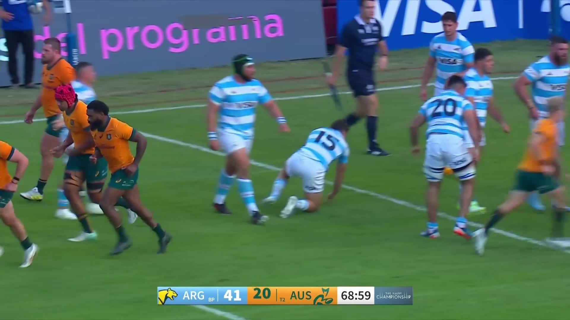 Tate McDermott's Try v Argentina | Wallabies 2024