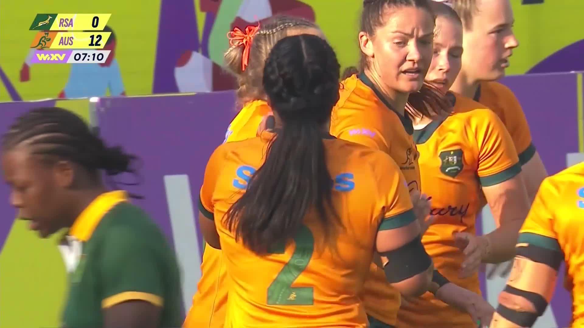 Georgina Friedrichs's Tries v South Africa Women | Wallaroos 2024