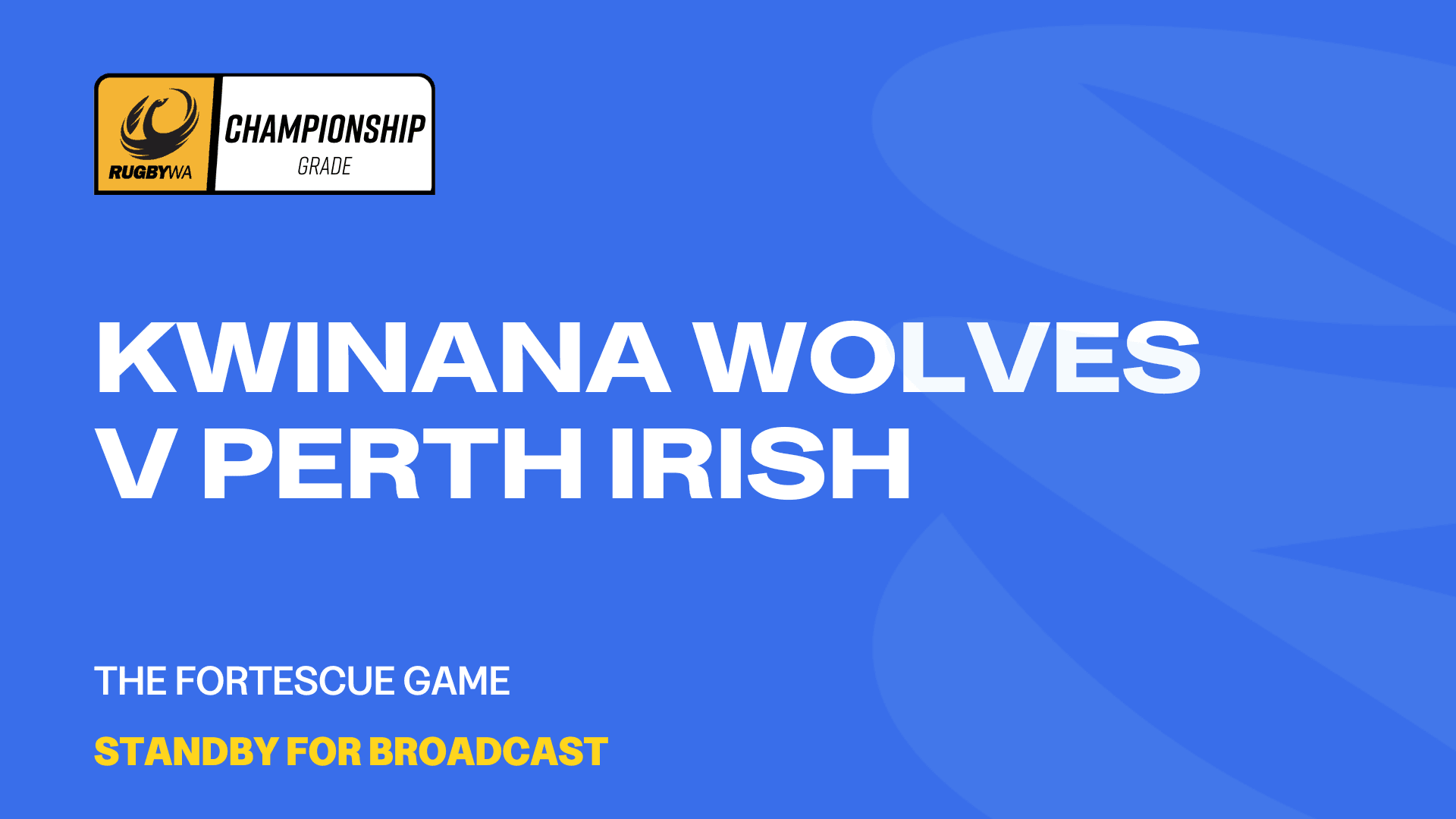 2024 Championship Grade R4 - Kwinana v Perth Irish