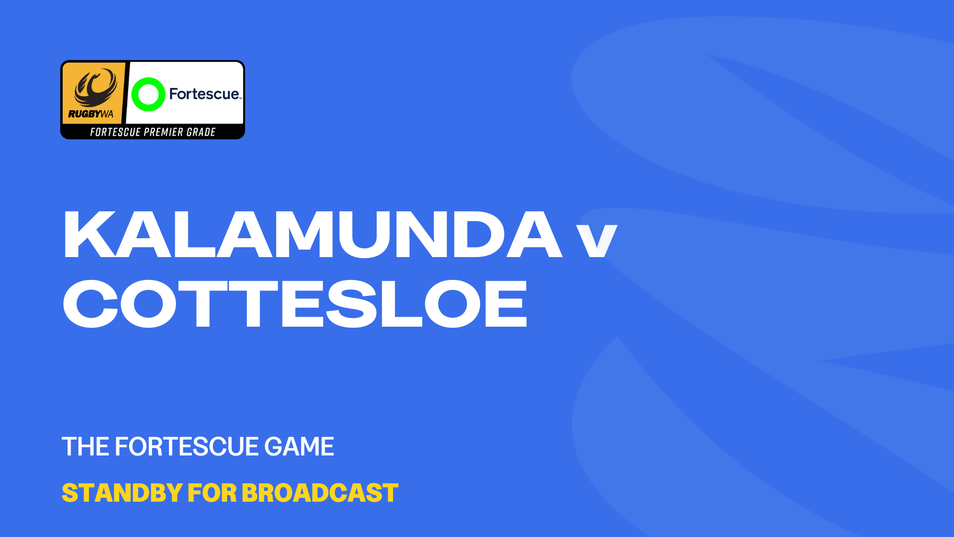 2024 Women's Premiership Grade R1 - Kalamunda v Cottesloe