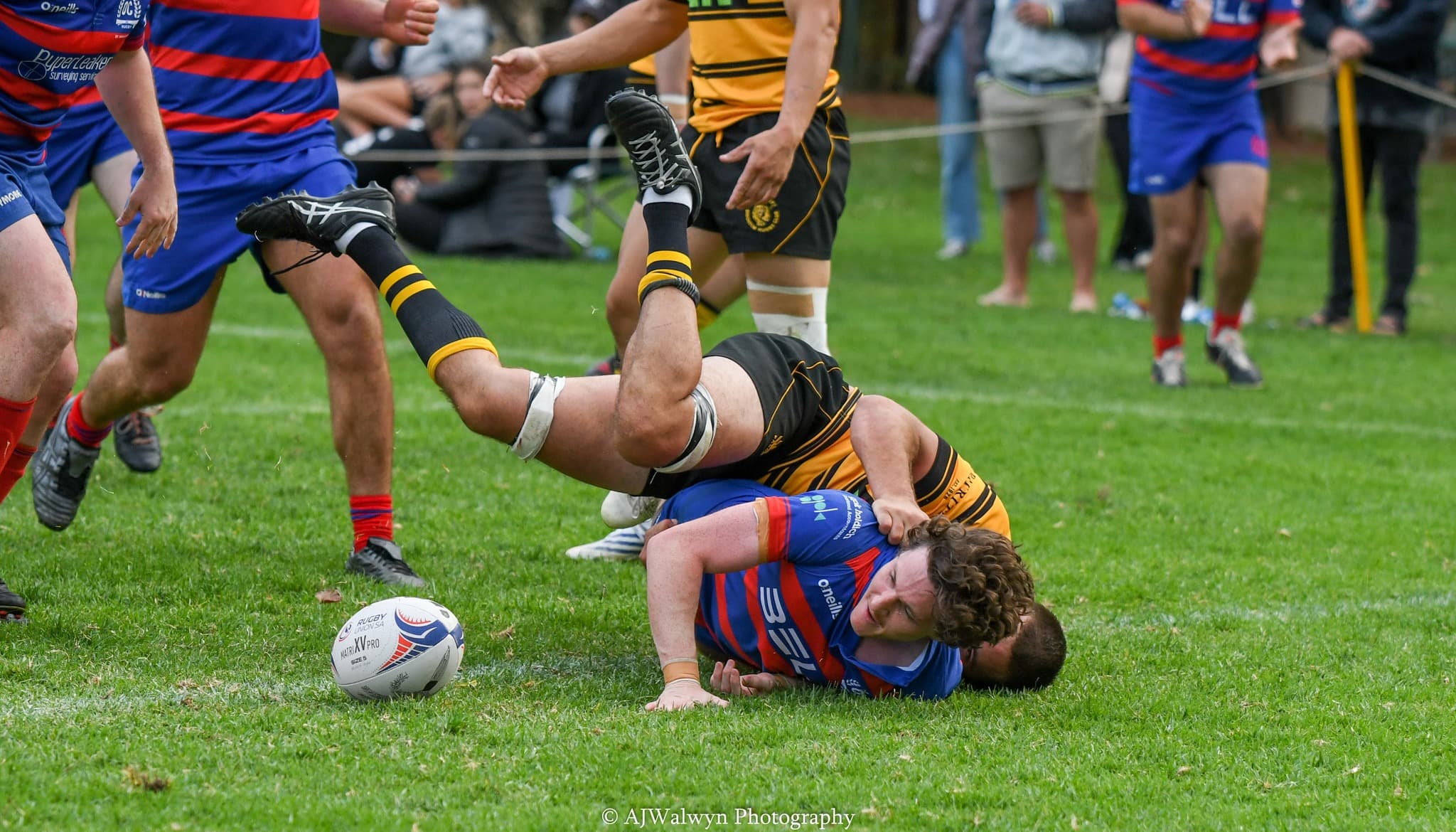 230417 - thomas merrin try OC v Brighton RUSA - AJWalwyn Photography