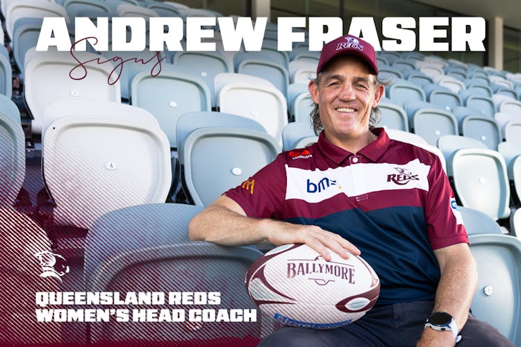 New Queensland Reds women's head coach Andrew Fraser 