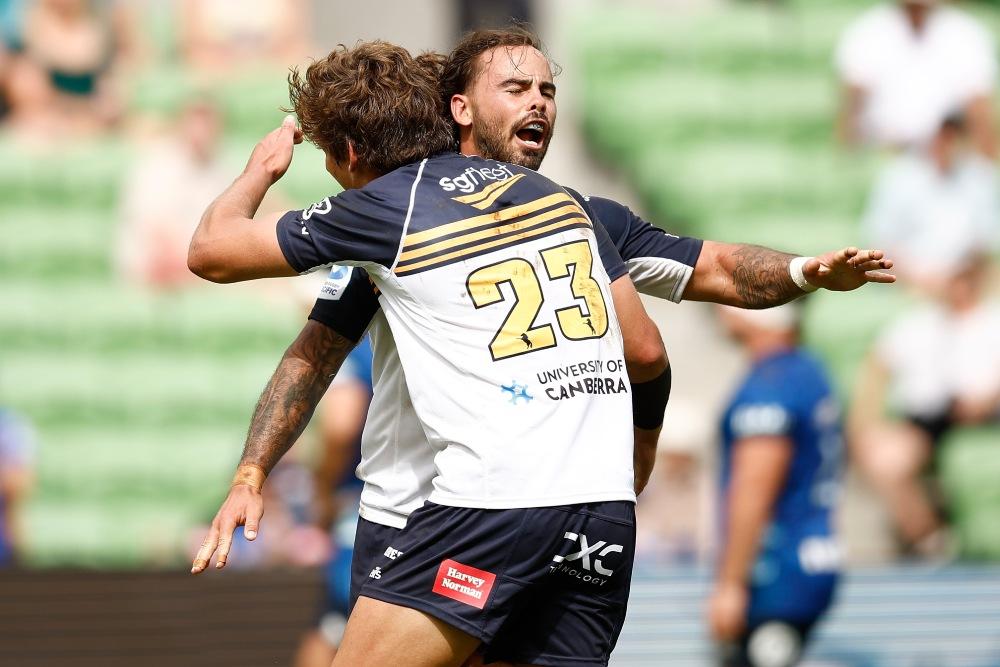 The Brumbies fought hard to come away with the win. Photo: Getty Images