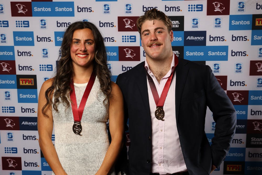 Carols Kreis and Fraser McReight were honoured at the 2024 Queensland Reds Awards Night