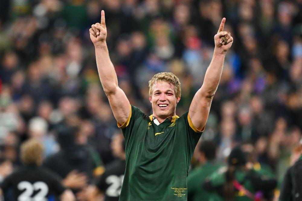 Pieter-Steph du Toit powered South Africa to back-to-back World Cups. Photo: Getty Images