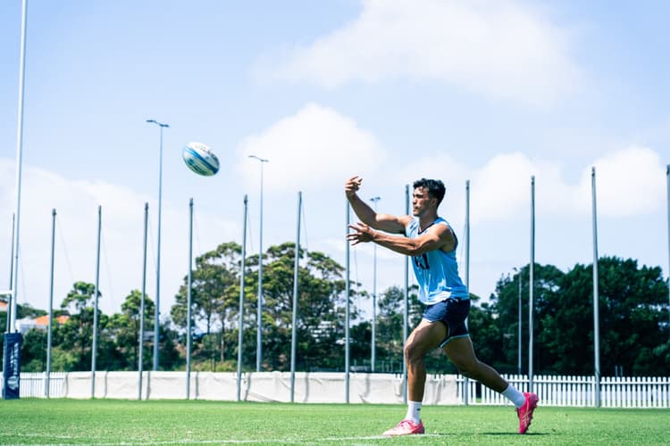 The Waratahs are raring for Joseph-Aukuso Suaalii's debut in Super Rugby. Photo: Hugo Carr/NSW Media