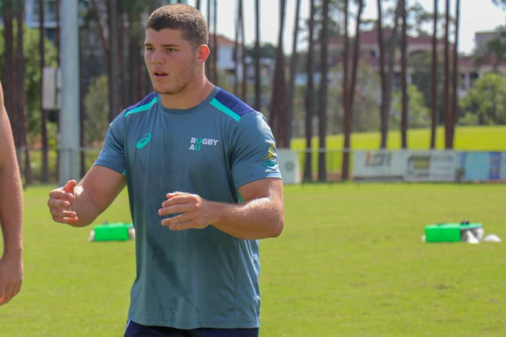 Carlo Tizzano has won a place with the Junior Wallabies for the Oceania U20 championships on the Gold Coast. Photo: Rugby AU Media/Harrison Wakeling