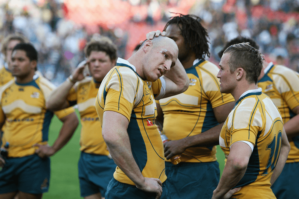 The Wallabies suffered a 53-8 loss to the Springboks in 2008 at Ellis Park. Photo: Getty Images