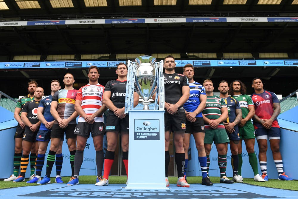 The Premiership rugby competition has been suspended indefinitely. Photo: Getty Images