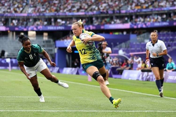 Maddison Levi scored four tries in Australia's win over South Africa. Photo: Getty Images
