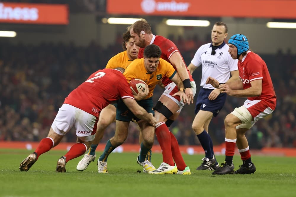 The Wallabies face Wales in Lyon. Photo: Getty Images