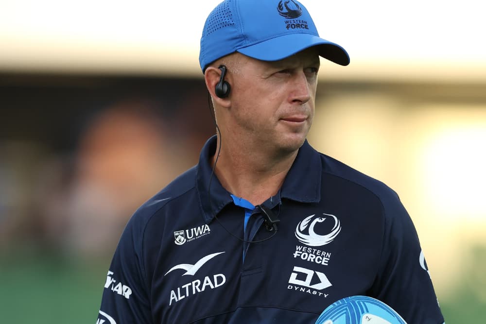 Western Force coach Simon Cron says the time for talking is over. Photo: Getty Images