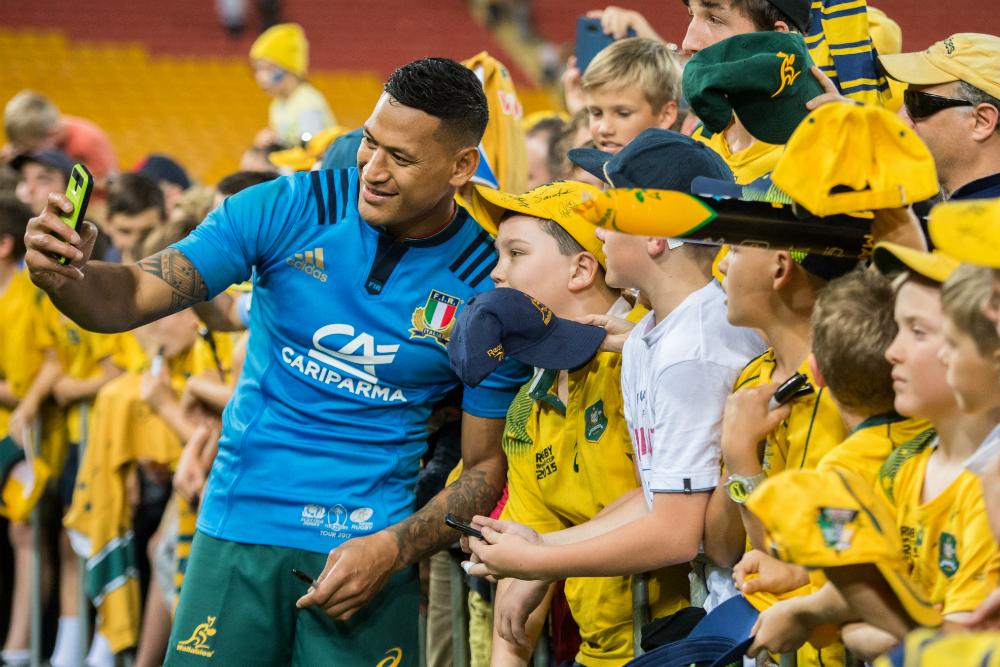 Israel Folau and the Wallabies will be mingling with fans in the weeks leading into the first Bledisloe. Photo: RUGBY.com.au/Stuart Walmsley