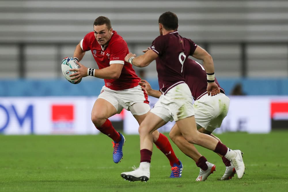 George North on the run against Georgia in their opening World Cup game. Photo: Getty Images