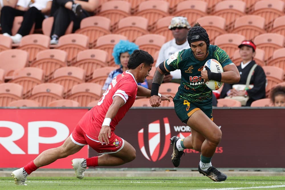 Dietrich Roache is looking to inspire a new generation after falling in love with Sevens in Sydney. Photo: Getty Images