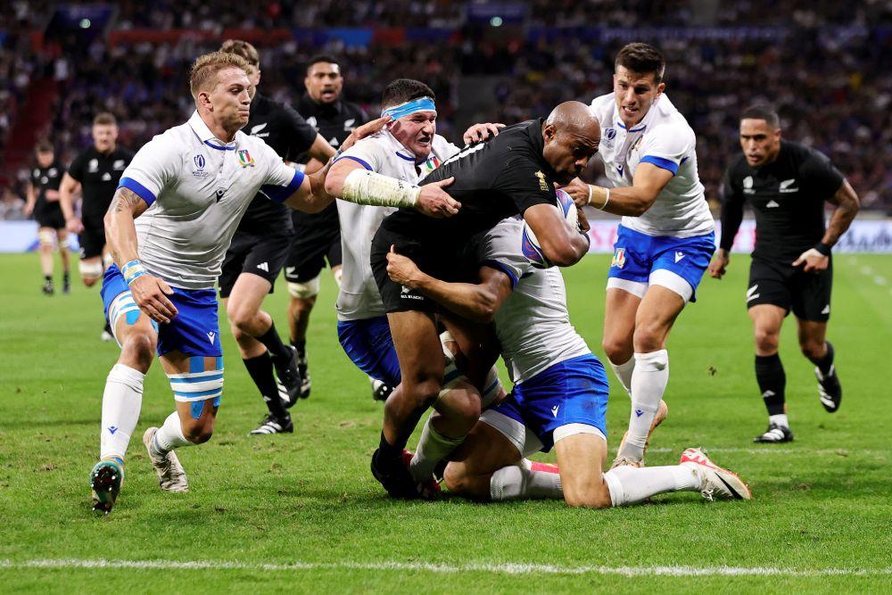 Mark Telea returns for the All Blacks after his suspension. Photo: Getty Images