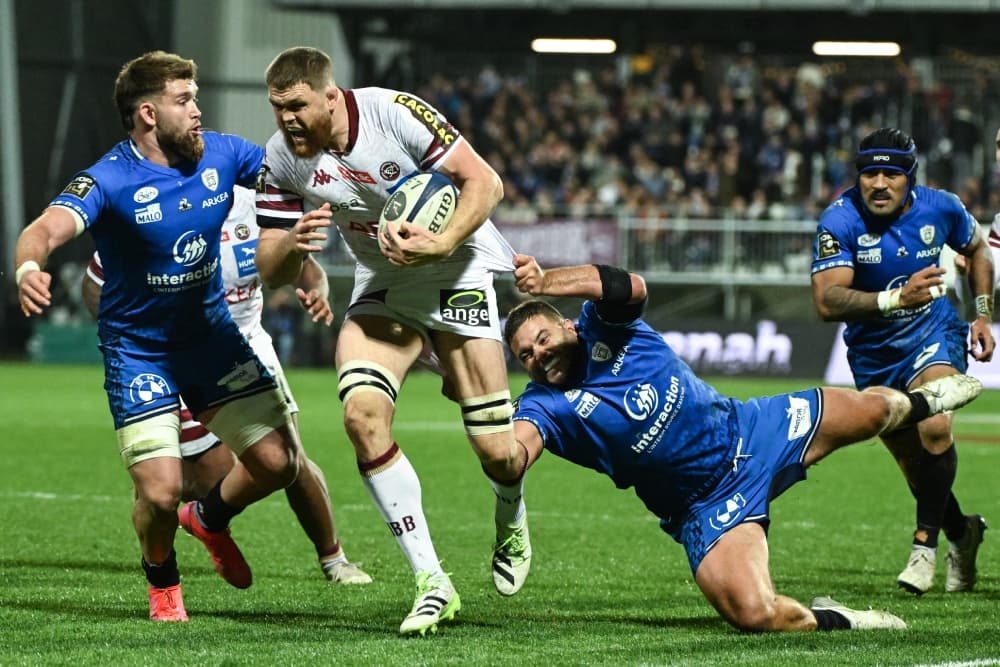 Lachlan Swinton started as Bordeaux took down Ulster in the Champions Cup. Photo: AFP