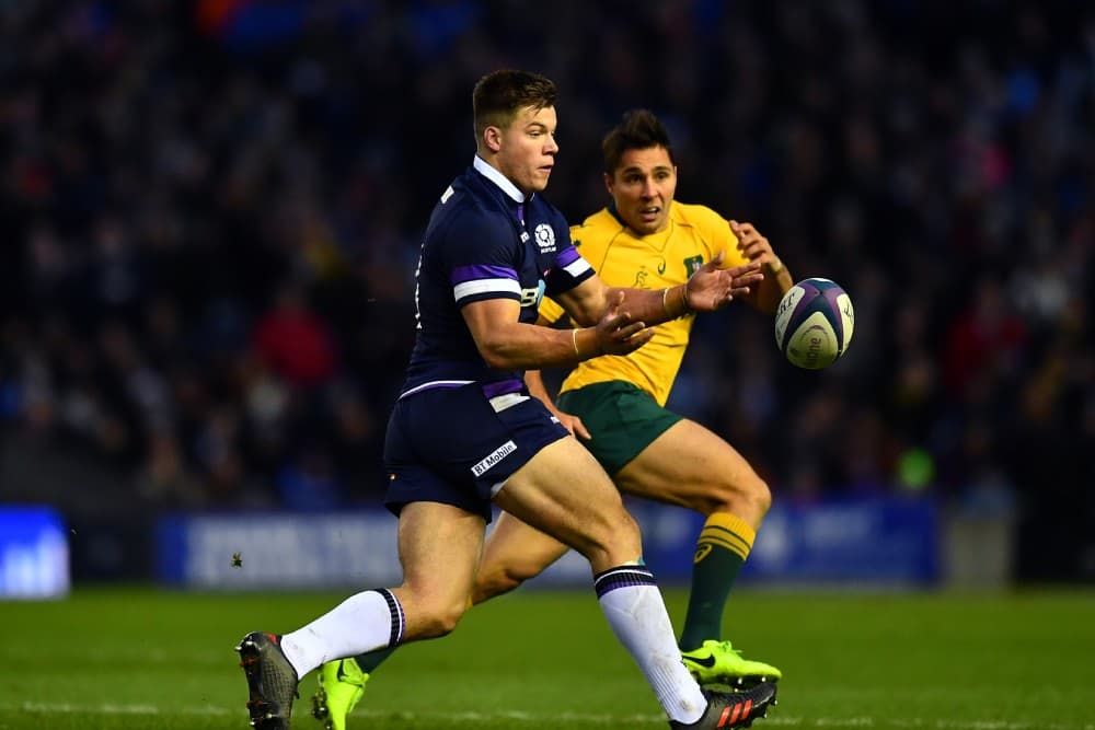 Scotland centre Huw Jones is calling on past positive memories of playing Australia. Photo: Getty Images