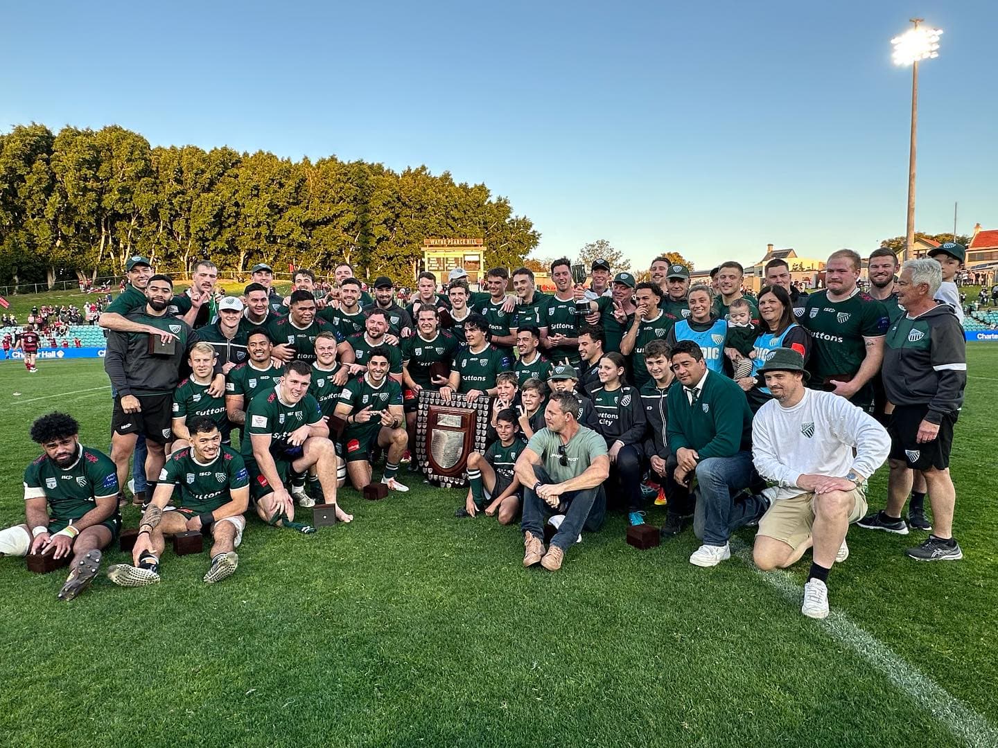 Randwick with the Shield (Credit: Randwick Rugby Club)