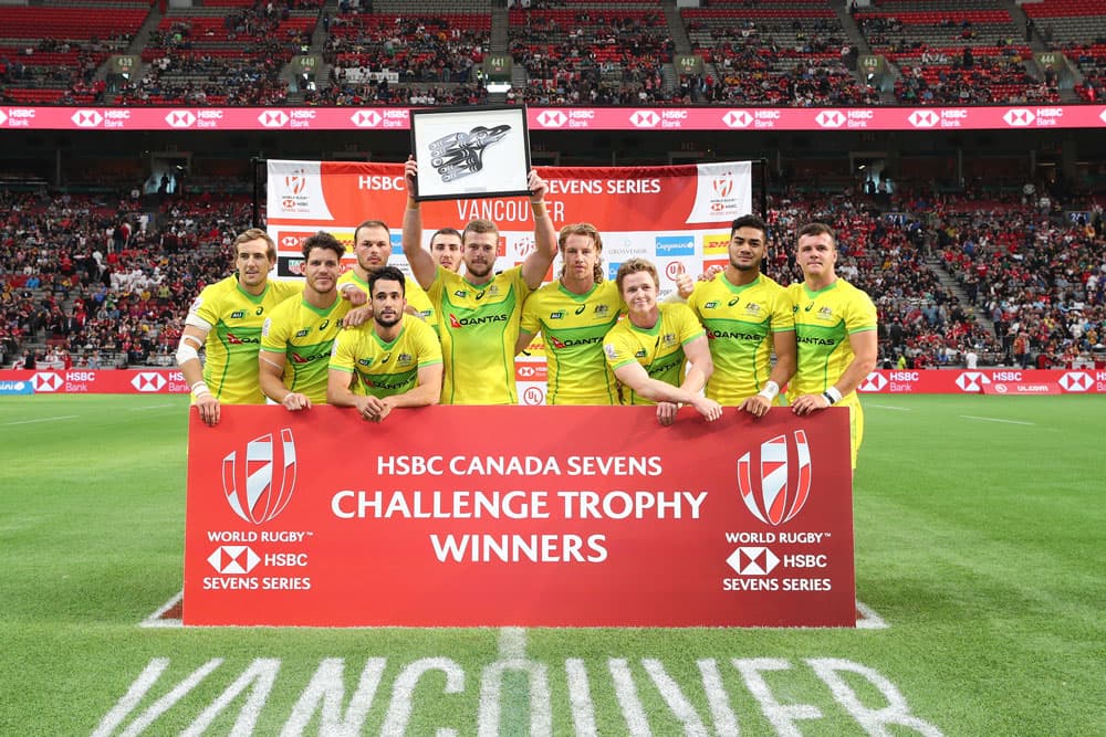 The Aussie Sevens have won the Challenge Trophy in Canada. Photo: World Rugby