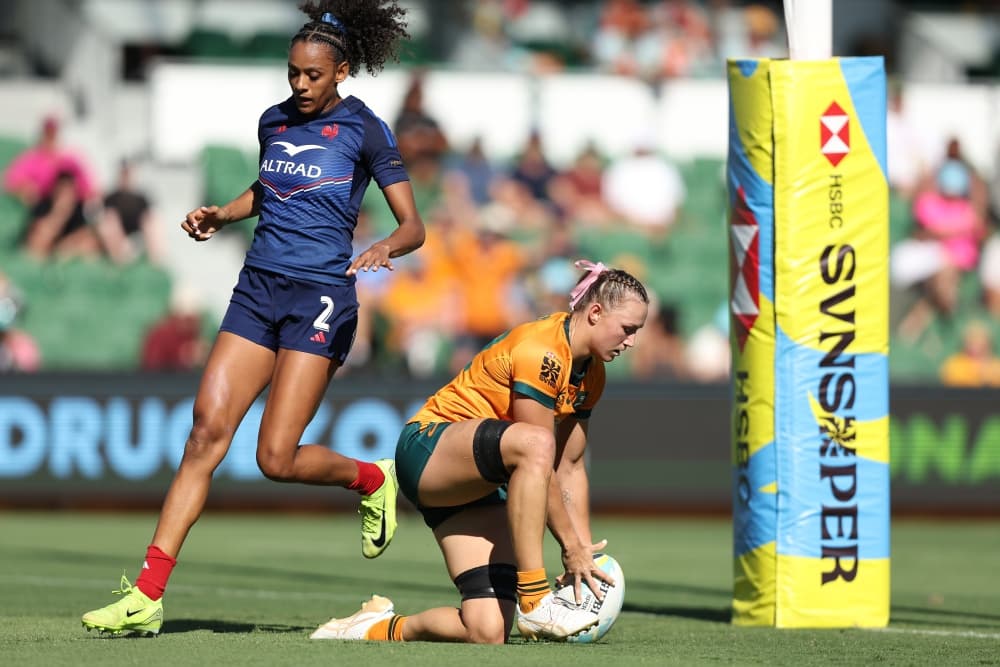 Maddison Levi scored yet another hat-trick as Australia demolished France. Photo: Getty Images