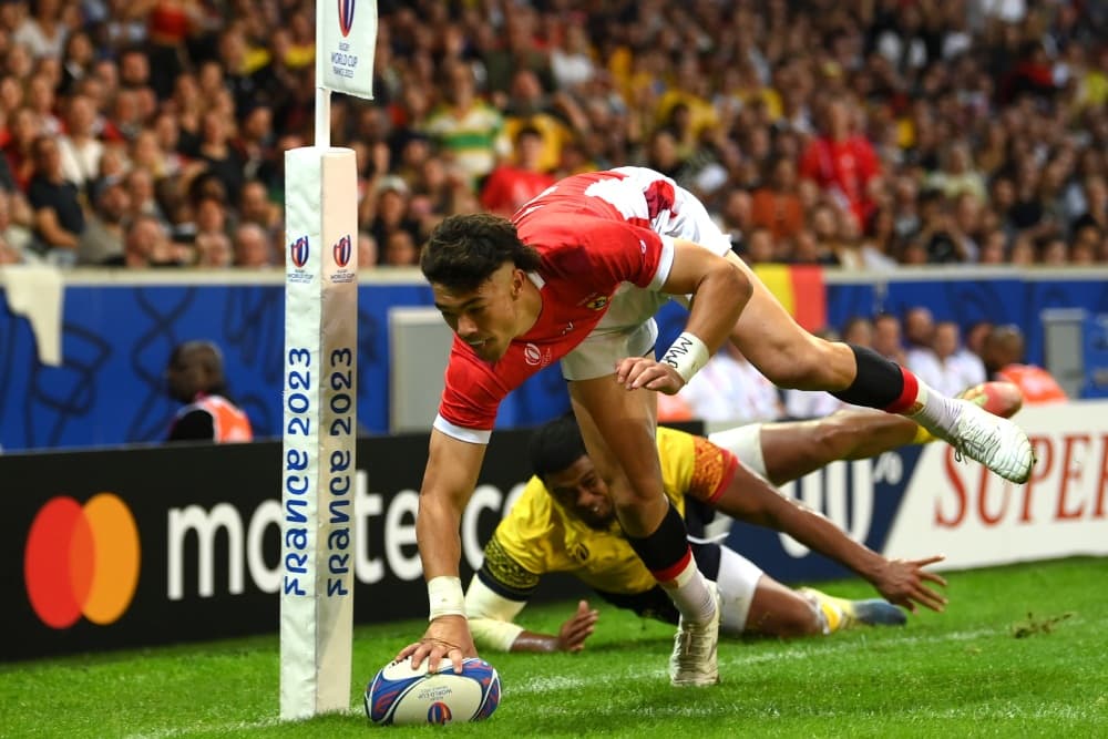 Tonga ended their World Cup campaign on a high against Romania. Photo: Getty Images