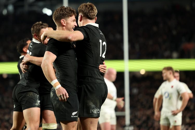 The All Blacks are looking to build after their sweep of England. Photo: Getty Images