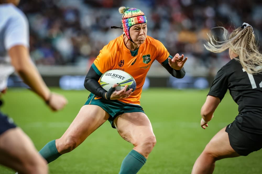 Sharni Williams reflects on her World Cup return. Photo: Brendan Hertel/Wallaroos Media